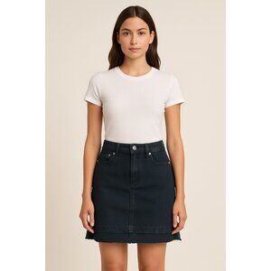 Wilfred Free Black‎ Soft Denim Skirt